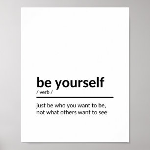 Poster Quote About Being Yourself