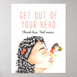 Poster Quote d'anxiété inspirationnelle Whimsical Waterco