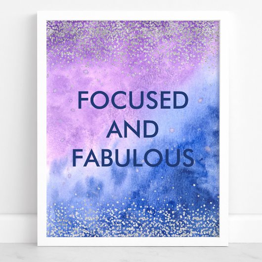 Poster Quote d'aquarelle personnalisée ciblée et fantasti