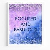 Poster Quote d'aquarelle personnalisée ciblée et fantasti