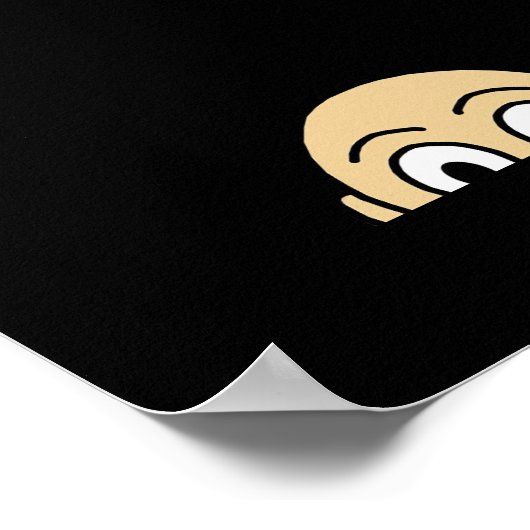 Poster Quote de base graphique Peekaboo (Coin)