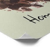 Poster Quote de cheval Aquarelle équitation (Coin)