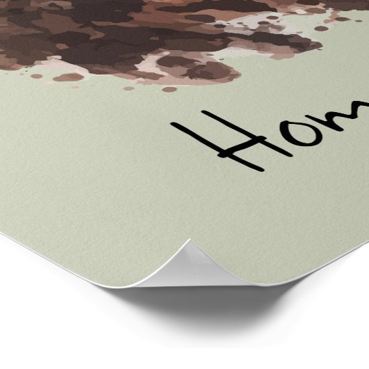 Poster Quote de cheval Aquarelle équitation (Coin)