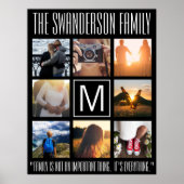 Poster Quote de trame Monogramme 8 (Devant)