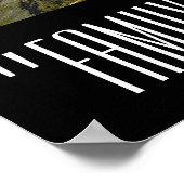 Poster Quote de trame Monogramme 8 (Coin)