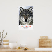 Poster Quote indienne de loup Motivationnel unique Imprim (Cuisine)