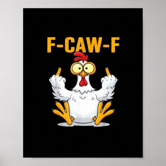 Poster Quote Rooster Meme Classic (Devant)