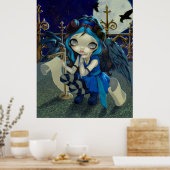 Poster Quoth the Raven Nevermore ART IMPRIMER fée gothiqu (Cuisine)