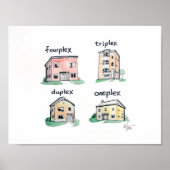 Poster Quplex en duplex complexe (Devant)