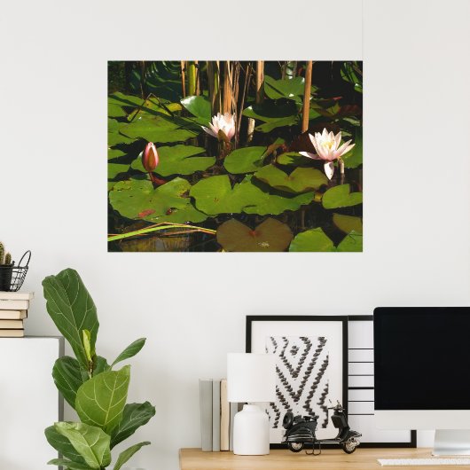 Poster Qu'y a-t-il en dessous ? (Bureau à domicile)