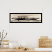 Poster R34 Photo Blimp Dirigible 1910 (Cuisine)