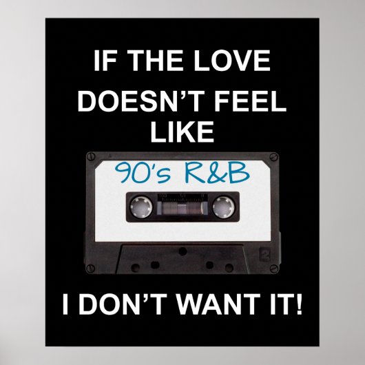 Poster R&B Love des années 90 (Devant)