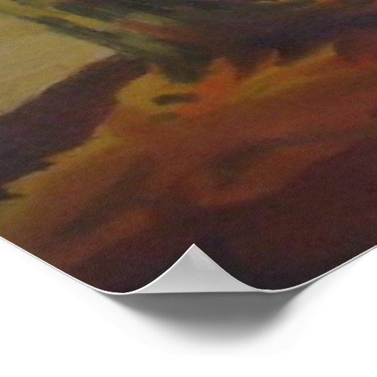 Poster R.J. Ketchum - Bateau sur un Lakeshore à l'automne (Coin)