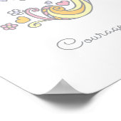 Poster R monogramme art Riley filles nom et signification (Coin)