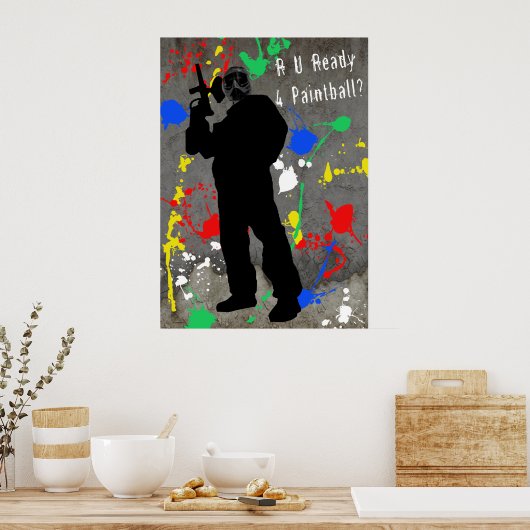 Poster R U Ready 4 Paintball? (Cuisine)
