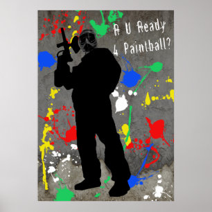 Poster R U Ready 4 Paintball?