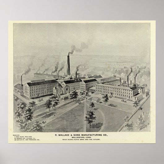 Poster R Wallace & Sons Mfg Co (Devant)