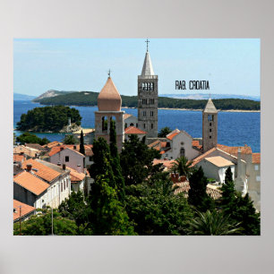 Poster Rab, Croatie photo paysage
