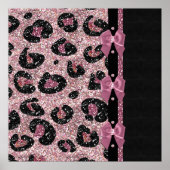 Poster RAB Rockabilly Pink Leopard Ribbon Bows (Devant)