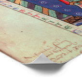 Poster Rabanus Maurus offre son Livre (Coin)