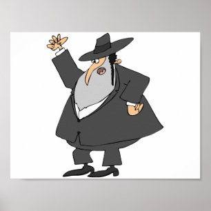 Poster Rabbi en colère