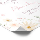 Poster Rabbit Assez Baby shower Bienvenue (Coin)