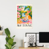 Poster Rabbit Coffee Print Funny Kitchen Art, Matisse (Bureau à domicile)