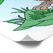 Poster Rabbit de guerrier médiéval (Coin)