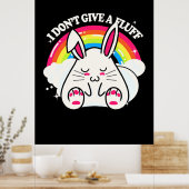 Poster Rabbit Je Ne Donne Pas De Fluff (Cuisine)