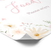 Poster Rabbit Plutôt Baby shower Nourriture (Coin)