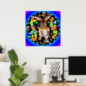 Poster Rabbit rétro (Bureau à domicile)