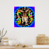 Poster Rabbit rétro (Cuisine)