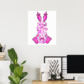 Poster rabbit, retro, vintage (Bureau à domicile)