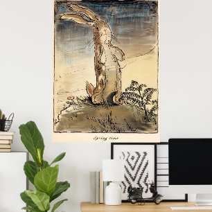 Poster Rabbit Velveteen, Heure du printemps