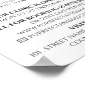 Poster Rabbit, Vétérinaire, Service Vétérinaire (Coin)