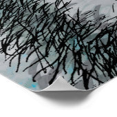 Poster Raccoon affamé en bleu (Coin)