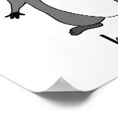 Poster Raccoon "Be Curious" (Coin)