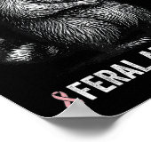 Poster Raccoon De Sensibilisation Au Cancer Du Sein Faux (Coin)