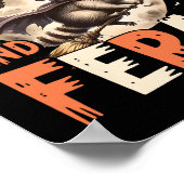 Poster Raccoon éffrayant Et Feral Halloween Drôle Hallowe (Coin)