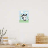 Poster Raccoon Enchanted Forest Nursery Art Imprimer (Cuisine)