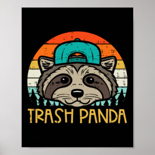 Poster Raccoon Face Trash Panda Cool Street Cat Boys Enfa