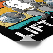 Poster Raccoon Gym Weight Training Manger Trash Lift Heav (Coin)