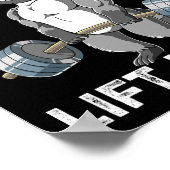 Poster Raccoon Gym Weight Training Manger Trash Lift Lour (Coin)