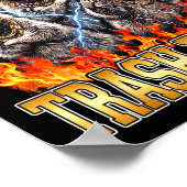 Poster Raccoon My Srit Animal Is A Trash Panda Funny Boot (Coin)