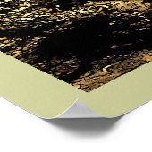 POSTER RACCOON ROCHEUX ASSIS SUR UN ARBRE (Coin)