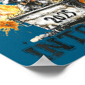 Poster Raccoon Rollin Into 2026 Funny Dumpster Fire 2025 (Coin)