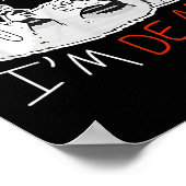 Poster Raccoon Sorry I Can't I'm Dead Rat (Coin)