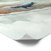 Poster Raccoon sur la lune (Coin)