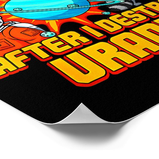 Poster Raccoon There Will Be A Missing Planet After I Des (Coin)