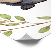 Poster Raccoon verdoyant Bois Animaux Pépinière (Coin)